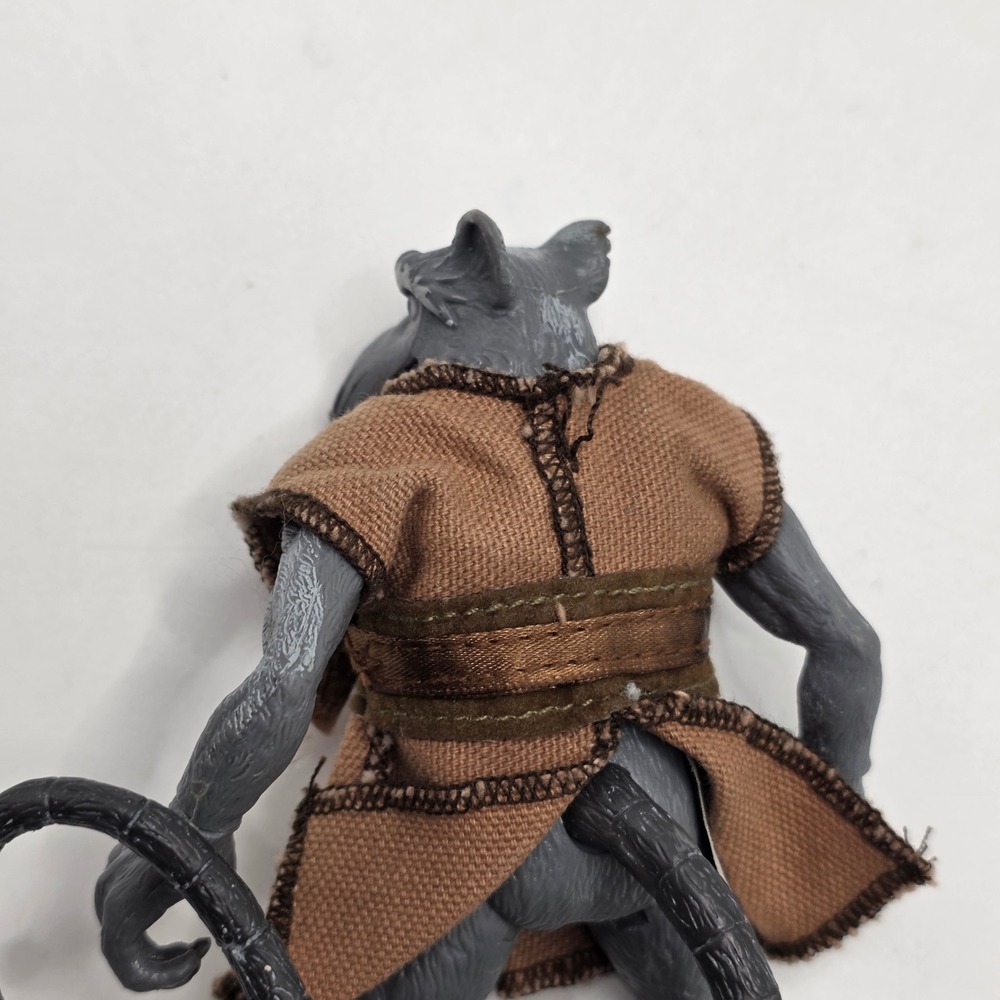 Playmates Master Splinter TMNT 2002 Kids Grey Brown Fabric Robe Ninja Toy Figure - Picture 5 of 8
